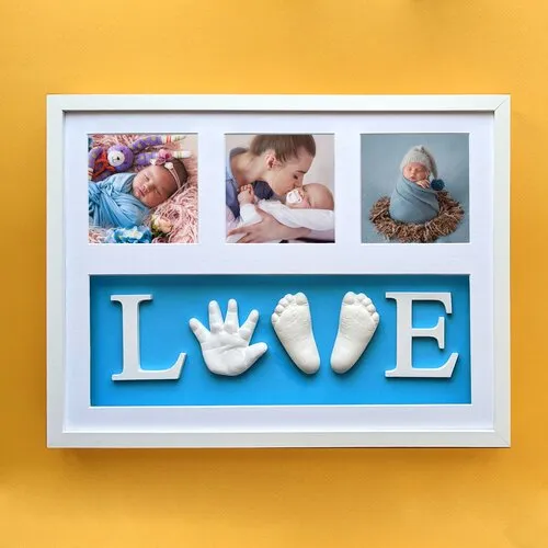 Очаровательная рамка для фото новорожденной девочки