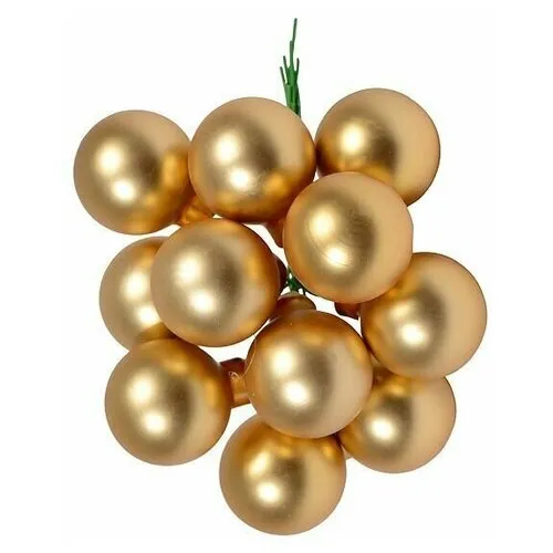 Гроздь елочных шаров D'Orsay 10 см золото, подвеска фото